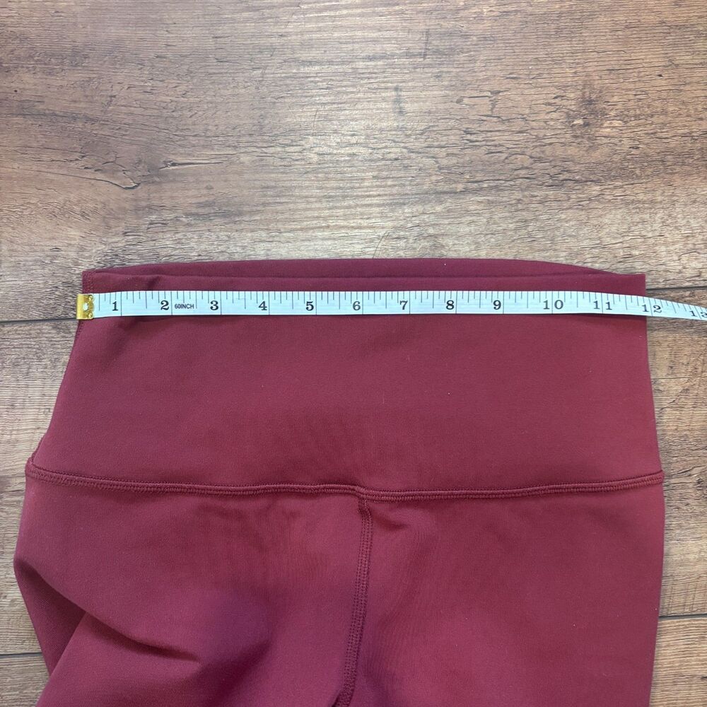 Alo Yoga High-Waist Airbrush Legging Burgundy Small 28.5" Inseam Activewear Yoga - Picture 5 of 7